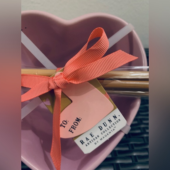Rae Dunn Heart Bowl Set with Chopsticks • NWT - Picture 2 of 15
